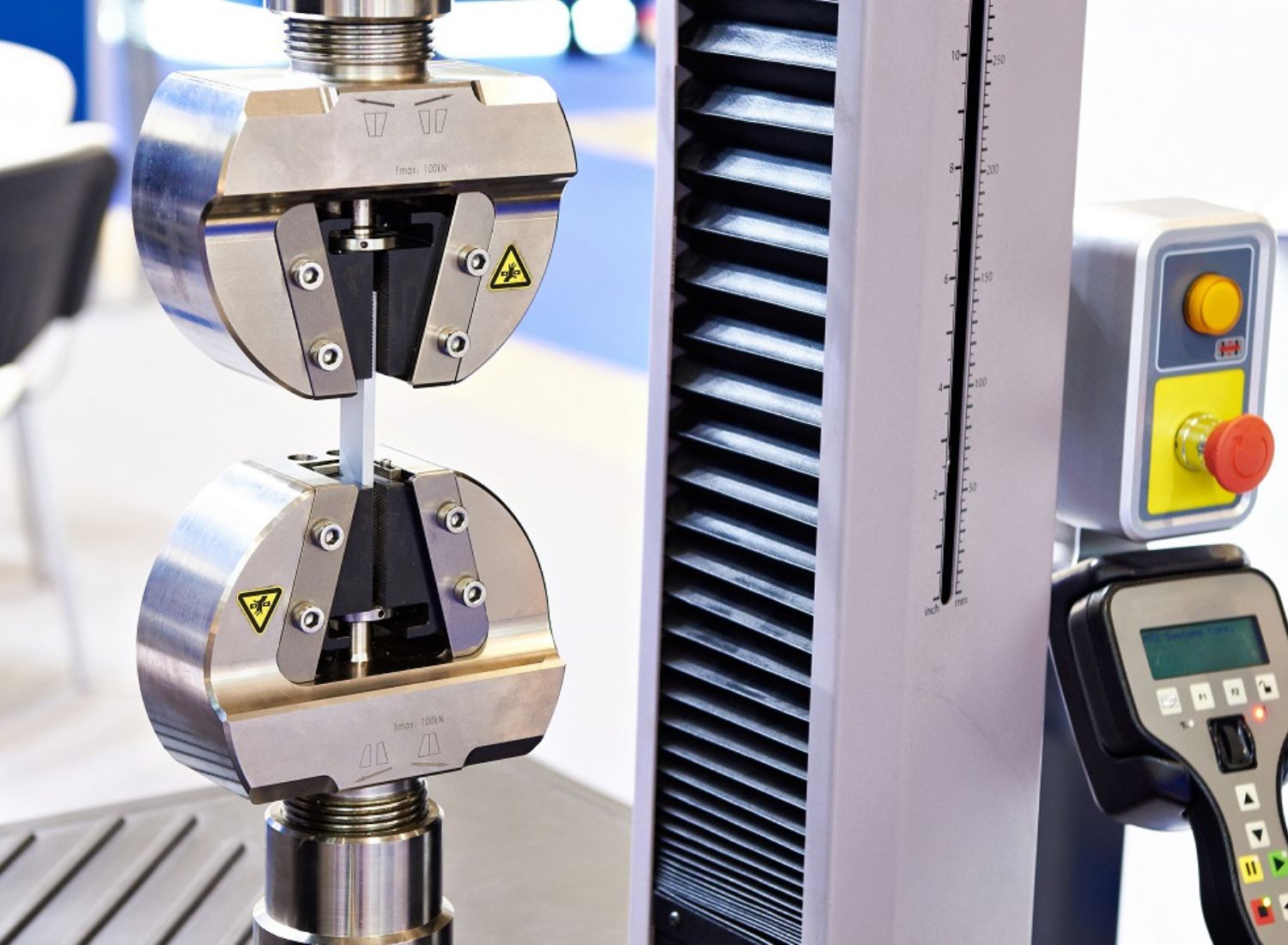 Load testing being performed on structural assembly with calibrated equipment
